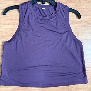 Lululemon Purple Sleeveless Women's crop Top